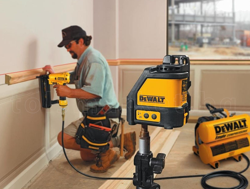 Лазарен нивелир DeWALT DW088K, 10 m, червен